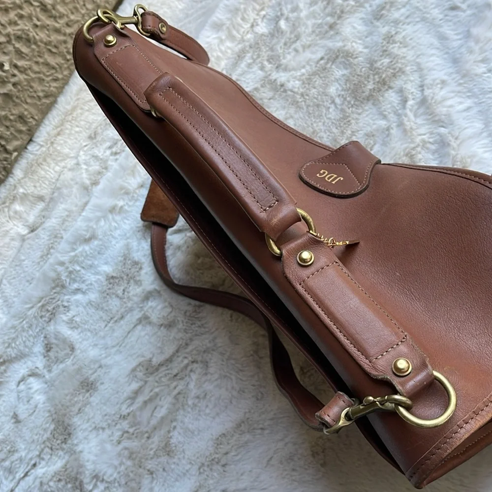 Jack George’s messenger leather bag